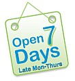 open 7 days